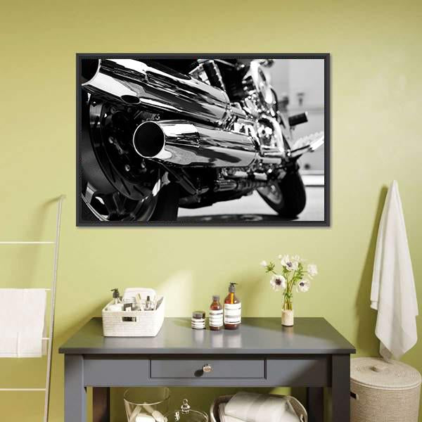Motorcycle Canvas Wall Art-3 Horizontal-Gallery Wrap-25" x 16"-Tiaracle
