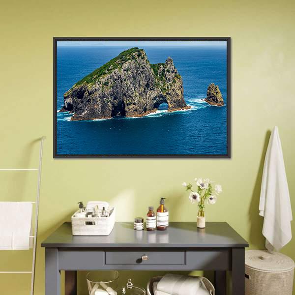 Motukokako Island Canvas Wall Art-3 Horizontal-Gallery Wrap-25" x 16"-Tiaracle