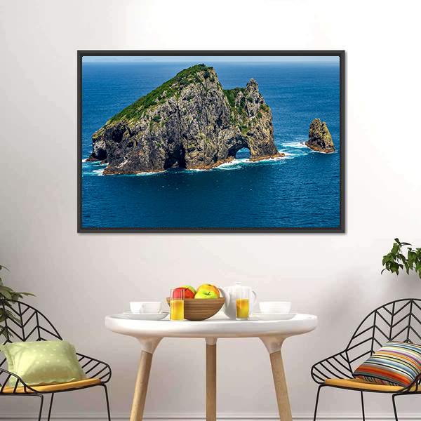 Motukokako Island Canvas Wall Art-3 Horizontal-Gallery Wrap-25" x 16"-Tiaracle