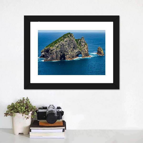 Motukokako Island Canvas Wall Art-3 Horizontal-Gallery Wrap-25" x 16"-Tiaracle