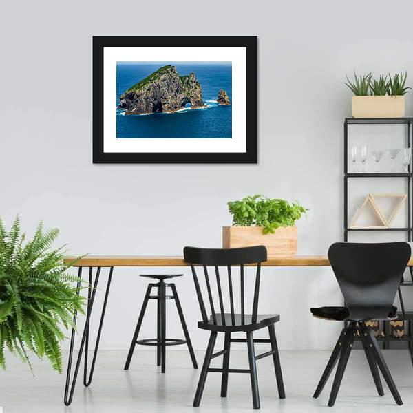 Motukokako Island Canvas Wall Art-3 Horizontal-Gallery Wrap-25" x 16"-Tiaracle