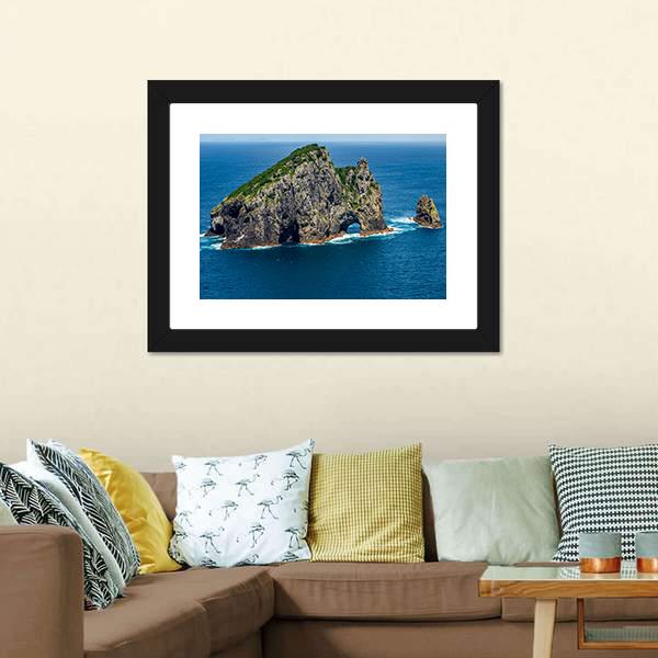 Motukokako Island Canvas Wall Art-3 Horizontal-Gallery Wrap-25" x 16"-Tiaracle