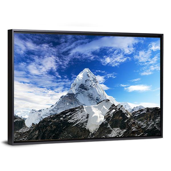 Mount Ama Dablam Canvas Wall Art-3 Horizontal-Gallery Wrap-25" x 16"-Tiaracle
