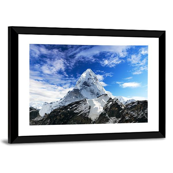 Mount Ama Dablam Canvas Wall Art-3 Horizontal-Gallery Wrap-25" x 16"-Tiaracle