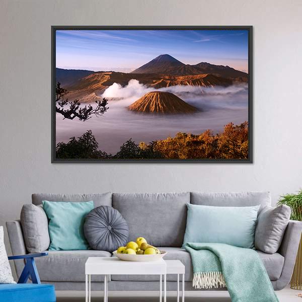 Mount Bromo Canvas Wall Art-3 Horizontal-Gallery Wrap-25" x 16"-Tiaracle