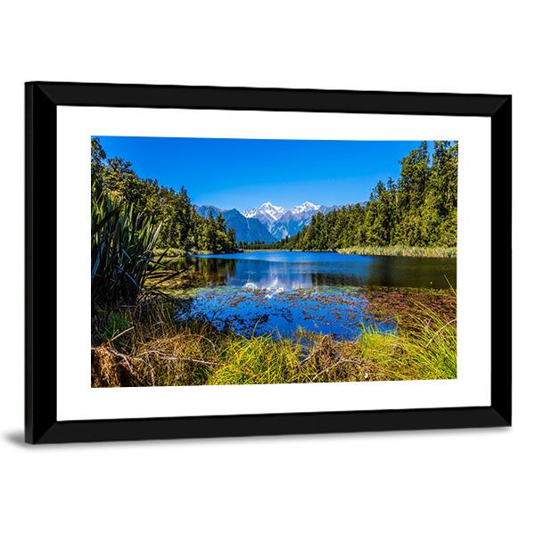 Mount Cook From Lake Canvas Wall Art-3 Horizontal-Gallery Wrap-25" x 16"-Tiaracle