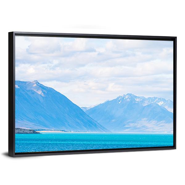 Mount Cook & Lake Tekapo Canvas Wall Art-3 Horizontal-Gallery Wrap-25" x 16"-Tiaracle