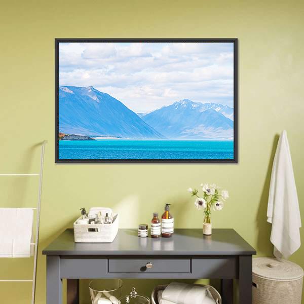 Mount Cook & Lake Tekapo Canvas Wall Art-3 Horizontal-Gallery Wrap-25" x 16"-Tiaracle
