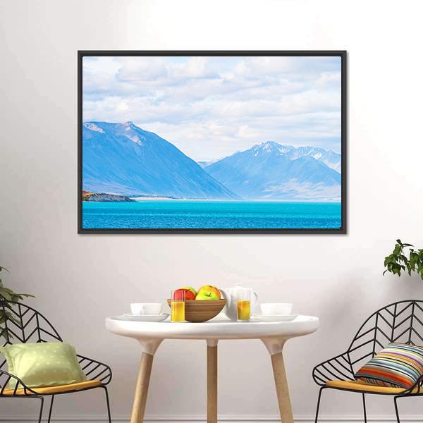 Mount Cook & Lake Tekapo Canvas Wall Art-3 Horizontal-Gallery Wrap-25" x 16"-Tiaracle