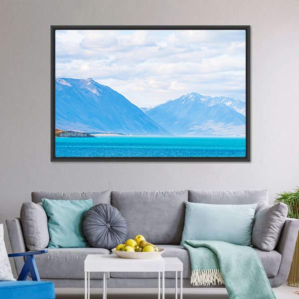 Mount Cook & Lake Tekapo Canvas Wall Art-3 Horizontal-Gallery Wrap-25" x 16"-Tiaracle
