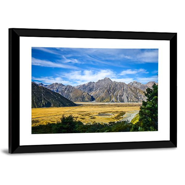 Mount Cook Landscape Canvas Wall Art-3 Horizontal-Gallery Wrap-25" x 16"-Tiaracle