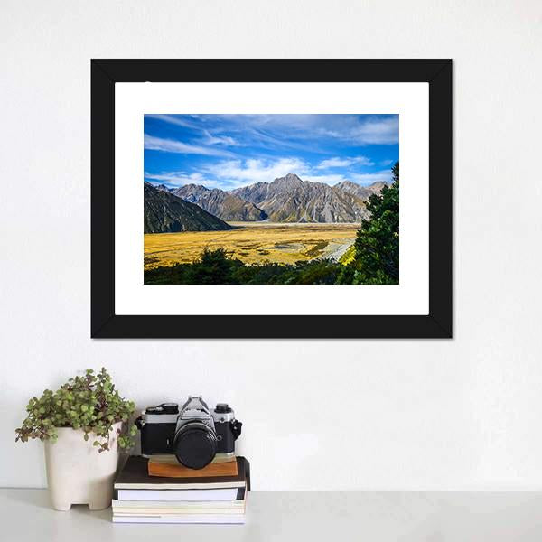 Mount Cook Landscape Canvas Wall Art-3 Horizontal-Gallery Wrap-25" x 16"-Tiaracle