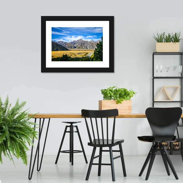 Mount Cook Landscape Canvas Wall Art-3 Horizontal-Gallery Wrap-25" x 16"-Tiaracle