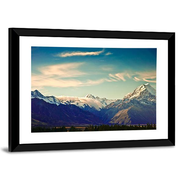 Mount Cook National Park Canvas Wall Art-3 Horizontal-Gallery Wrap-25" x 16"-Tiaracle
