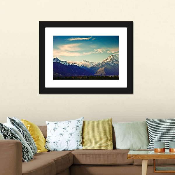 Mount Cook National Park Canvas Wall Art-3 Horizontal-Gallery Wrap-25" x 16"-Tiaracle