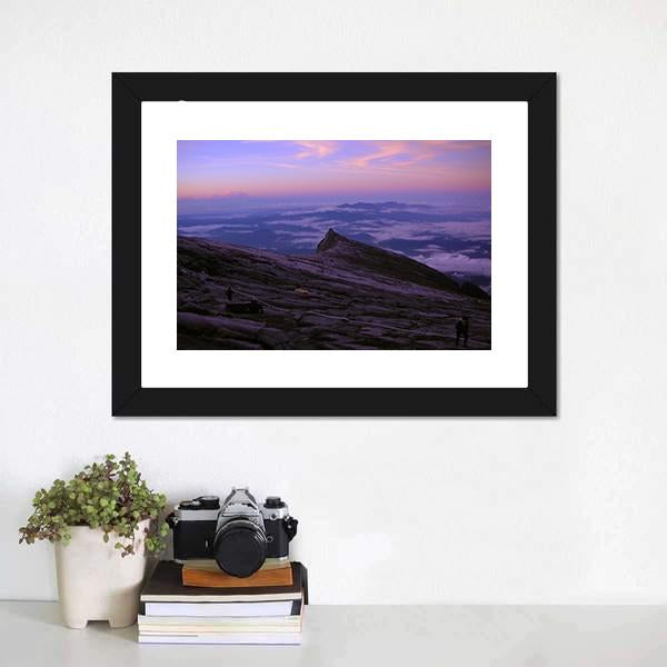 Mount Kinabalu During Dawn Canvas Wall Art-3 Horizontal-Gallery Wrap-25" x 16"-Tiaracle