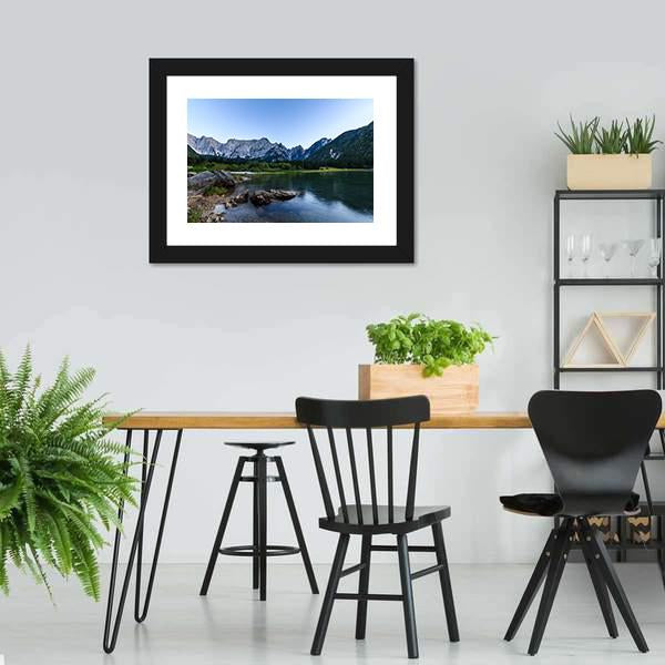 Mount Mangart In Italian Alps Canvas Wall Art-3 Horizontal-Gallery Wrap-25" x 16"-Tiaracle