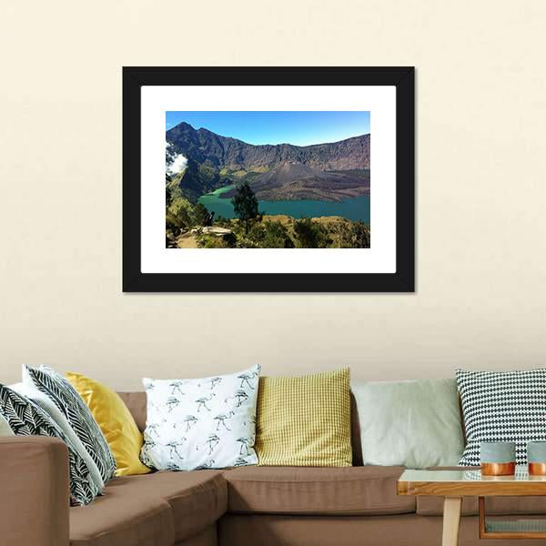 Mount Rinjani Canvas Wall Art-3 Horizontal-Gallery Wrap-25" x 16"-Tiaracle