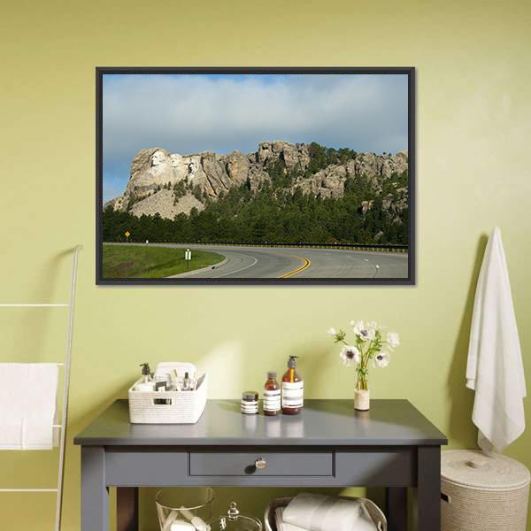 Mount Rushmore In Dakota Canvas Wall Art-3 Horizontal-Gallery Wrap-25" x 16"-Tiaracle