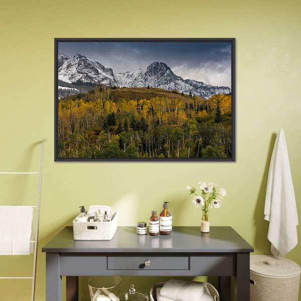 Mount Sneffels In Autumn Canvas Wall Art-3 Horizontal-Gallery Wrap-25&quot; x 16&quot;-Tiaracle
