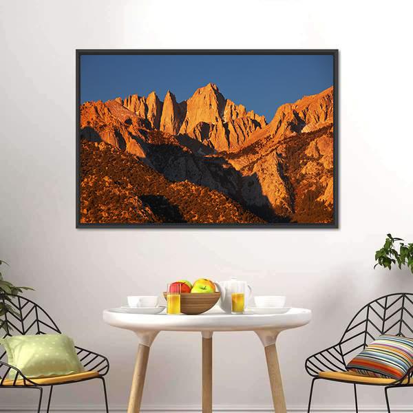 Mount Whitney Canvas Wall Art-3 Horizontal-Gallery Wrap-25" x 16"-Tiaracle