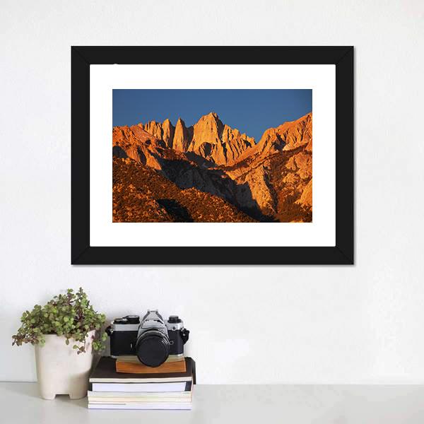 Mount Whitney Canvas Wall Art-3 Horizontal-Gallery Wrap-25" x 16"-Tiaracle