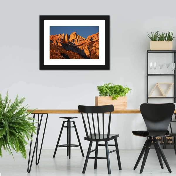 Mount Whitney Canvas Wall Art-3 Horizontal-Gallery Wrap-25" x 16"-Tiaracle