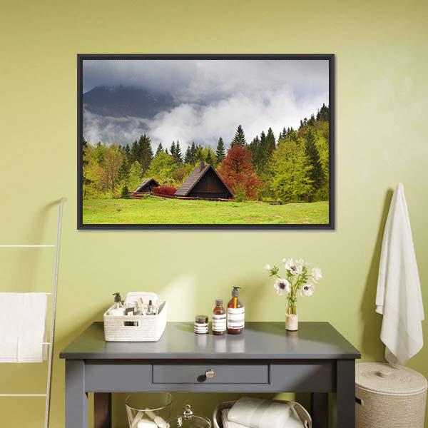Mountain Alps Landscape Canvas Wall Art-3 Horizontal-Gallery Wrap-25" x 16"-Tiaracle