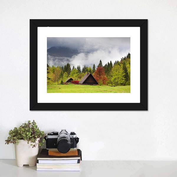 Mountain Alps Landscape Canvas Wall Art-3 Horizontal-Gallery Wrap-25" x 16"-Tiaracle