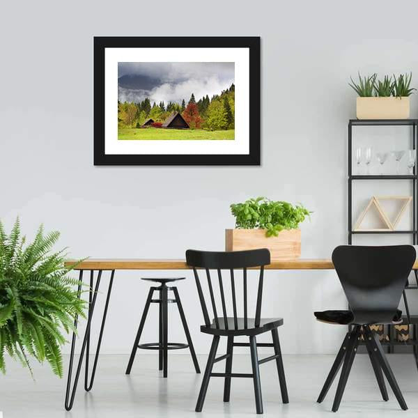 Mountain Alps Landscape Canvas Wall Art-3 Horizontal-Gallery Wrap-25" x 16"-Tiaracle