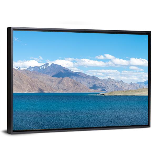 Mountain At Pangong Lake Canvas Wall Art-3 Horizontal-Gallery Wrap-25" x 16"-Tiaracle