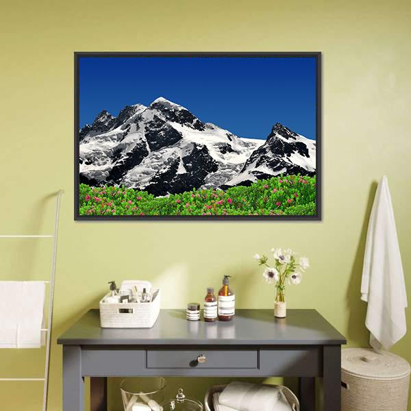Mountain Breithorn Canvas Wall Art-3 Horizontal-Gallery Wrap-25" x 16"-Tiaracle