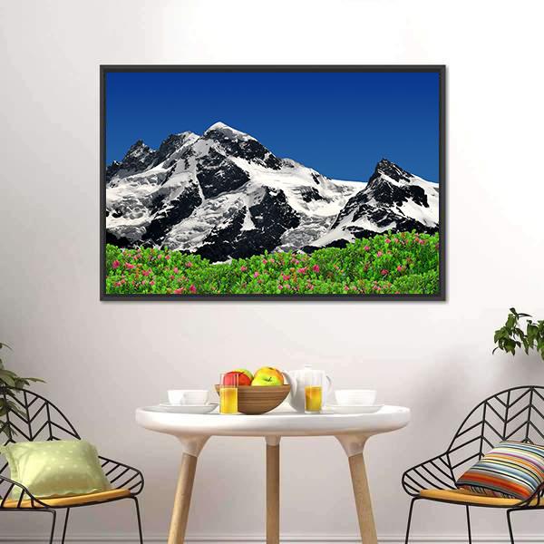 Mountain Breithorn Canvas Wall Art-3 Horizontal-Gallery Wrap-25" x 16"-Tiaracle