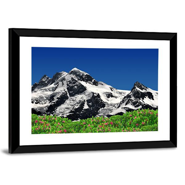 Mountain Breithorn Canvas Wall Art-3 Horizontal-Gallery Wrap-25" x 16"-Tiaracle