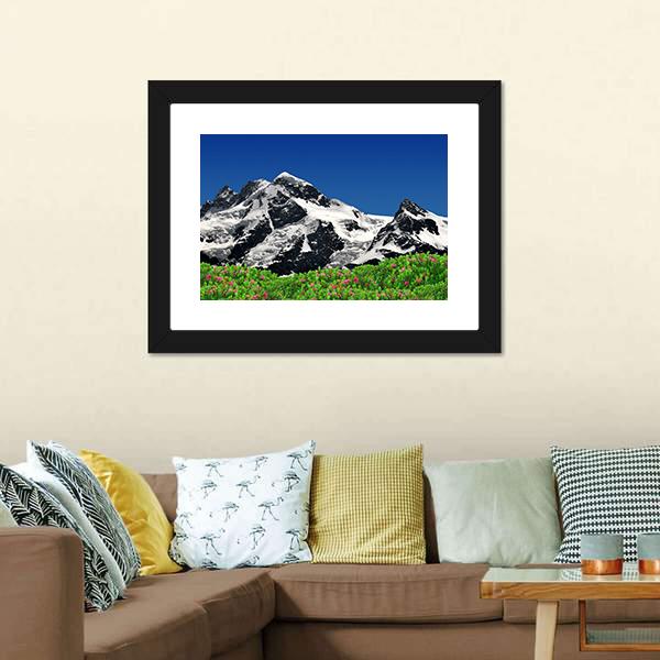 Mountain Breithorn Canvas Wall Art-3 Horizontal-Gallery Wrap-25" x 16"-Tiaracle