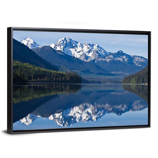 Mountain In British Columbia Canvas Wall Art-3 Horizontal-Gallery Wrap-25" x 16"-Tiaracle