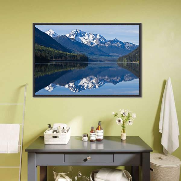 Mountain In British Columbia Canvas Wall Art-3 Horizontal-Gallery Wrap-25" x 16"-Tiaracle