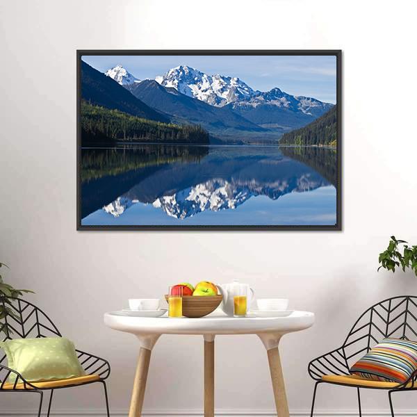 Mountain In British Columbia Canvas Wall Art-3 Horizontal-Gallery Wrap-25" x 16"-Tiaracle
