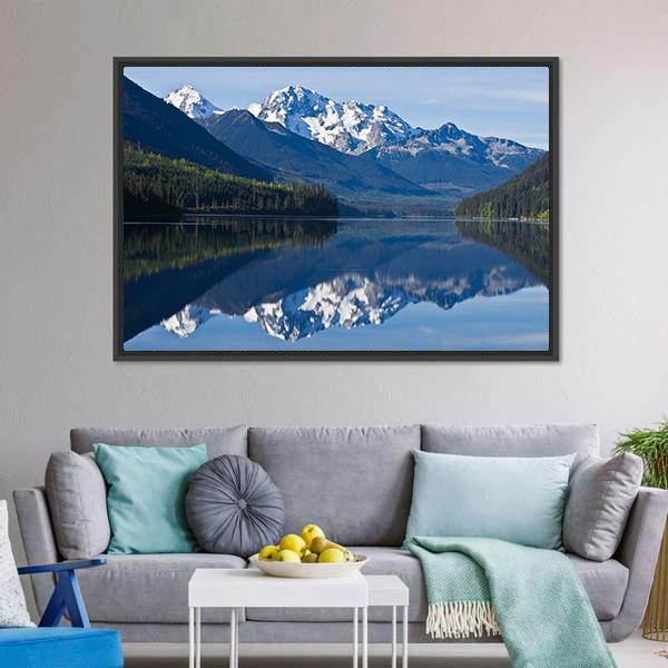 Mountain In British Columbia Canvas Wall Art-3 Horizontal-Gallery Wrap-25" x 16"-Tiaracle