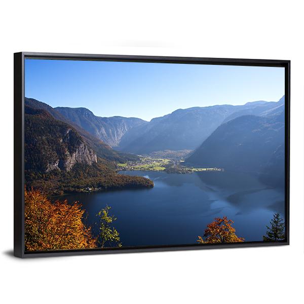 Mountain Lake In Austria Canvas Wall Art-3 Horizontal-Gallery Wrap-25" x 16"-Tiaracle