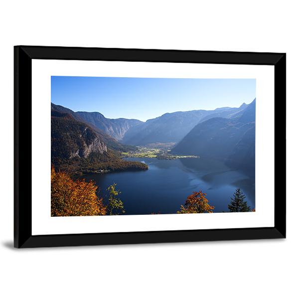 Mountain Lake In Austria Canvas Wall Art-3 Horizontal-Gallery Wrap-25" x 16"-Tiaracle