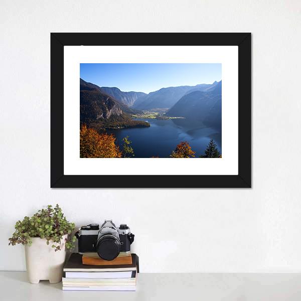 Mountain Lake In Austria Canvas Wall Art-3 Horizontal-Gallery Wrap-25" x 16"-Tiaracle