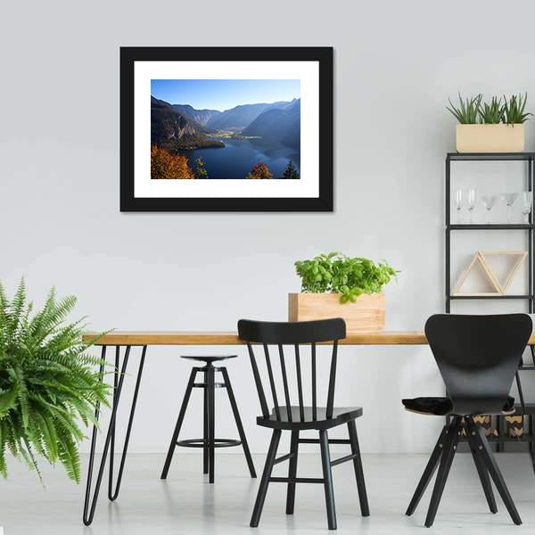 Mountain Lake In Austria Canvas Wall Art-3 Horizontal-Gallery Wrap-25" x 16"-Tiaracle