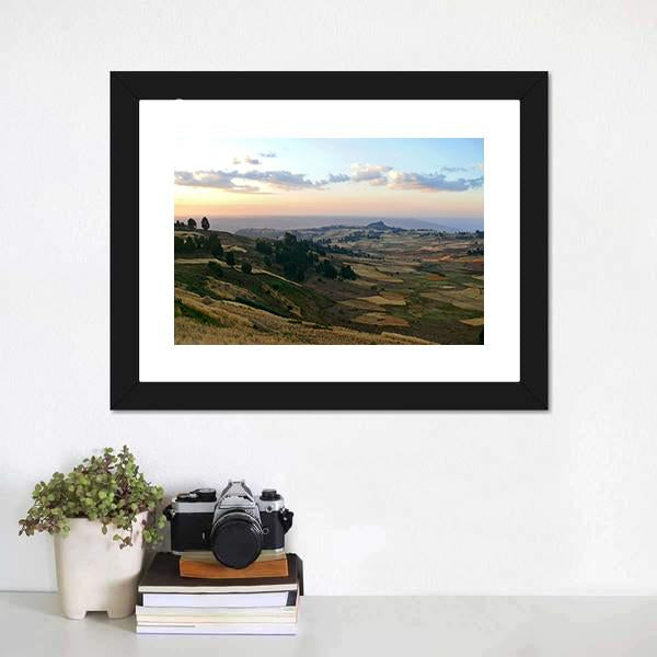 Mountain Landscape Ethiopia Canvas Wall Art-3 Horizontal-Gallery Wrap-25" x 16"-Tiaracle