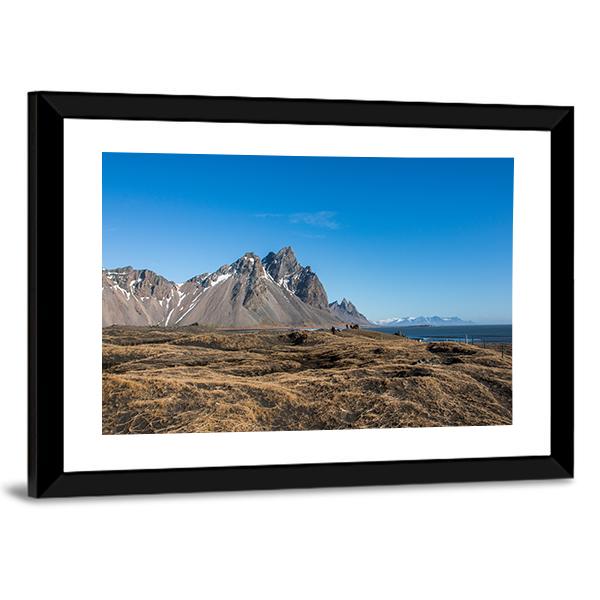 Mountain Landscape Iceland Canvas Wall Art-3 Horizontal-Gallery Wrap-25" x 16"-Tiaracle
