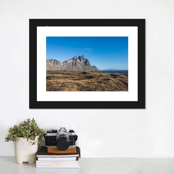 Mountain Landscape Iceland Canvas Wall Art-3 Horizontal-Gallery Wrap-25" x 16"-Tiaracle