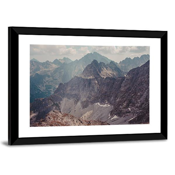 Mountain Landscape In Tatras Canvas Wall Art-3 Horizontal-Gallery Wrap-25" x 16"-Tiaracle