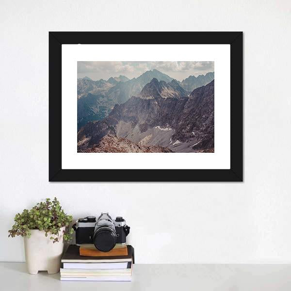 Mountain Landscape In Tatras Canvas Wall Art-3 Horizontal-Gallery Wrap-25" x 16"-Tiaracle