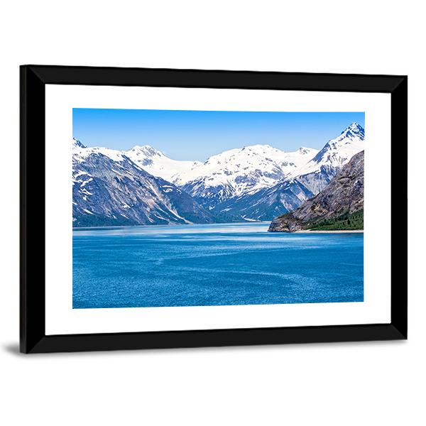 Mountain & Ocean Water Canvas Wall Art-3 Horizontal-Gallery Wrap-25" x 16"-Tiaracle