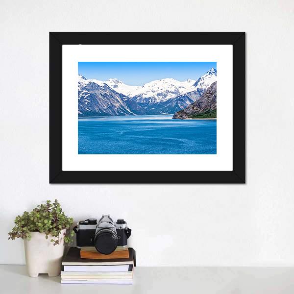 Mountain &amp; Ocean Water Canvas Wall Art-3 Horizontal-Gallery Wrap-25" x 16"-Tiaracle